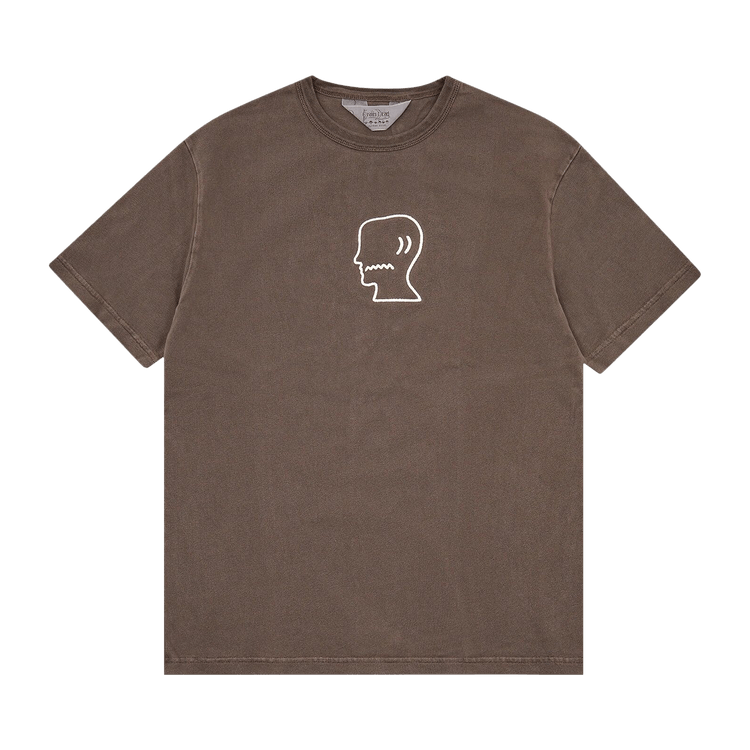 Brain Dead Heavyweight 3D Logohead Tee 'Brown'