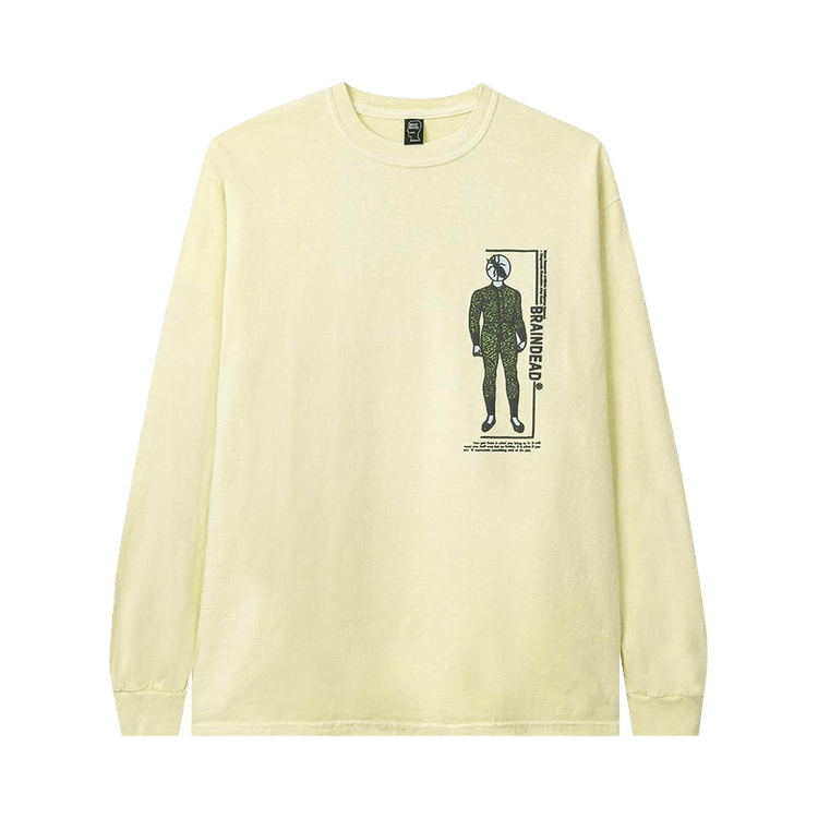Brain Dead Evaluate Long-Sleeve Tee  'Lemon'
