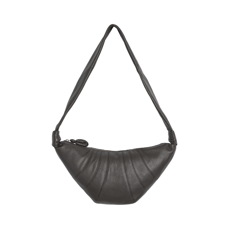 Lemaire Soft Grain Medium Croissant Bag 'Dark Chocolate'