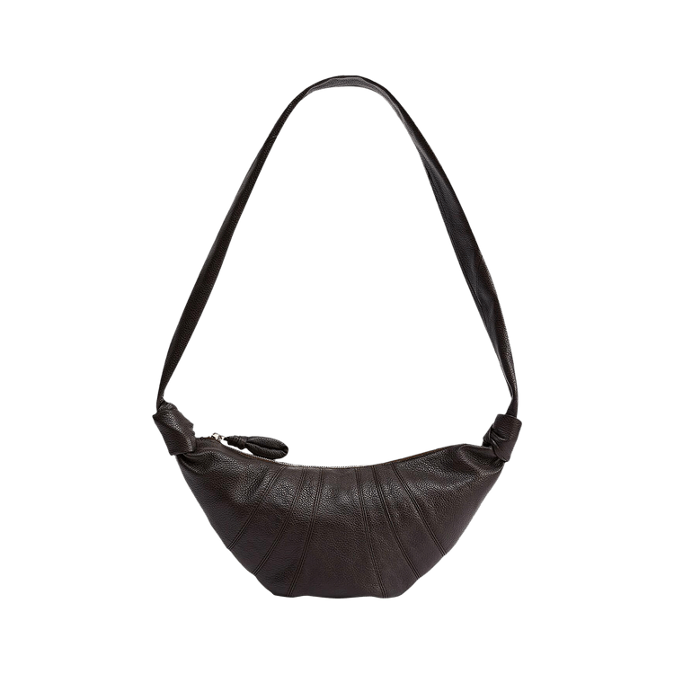 Lemaire Soft Grain Small Croissant Bag 'Dark Chocolate'