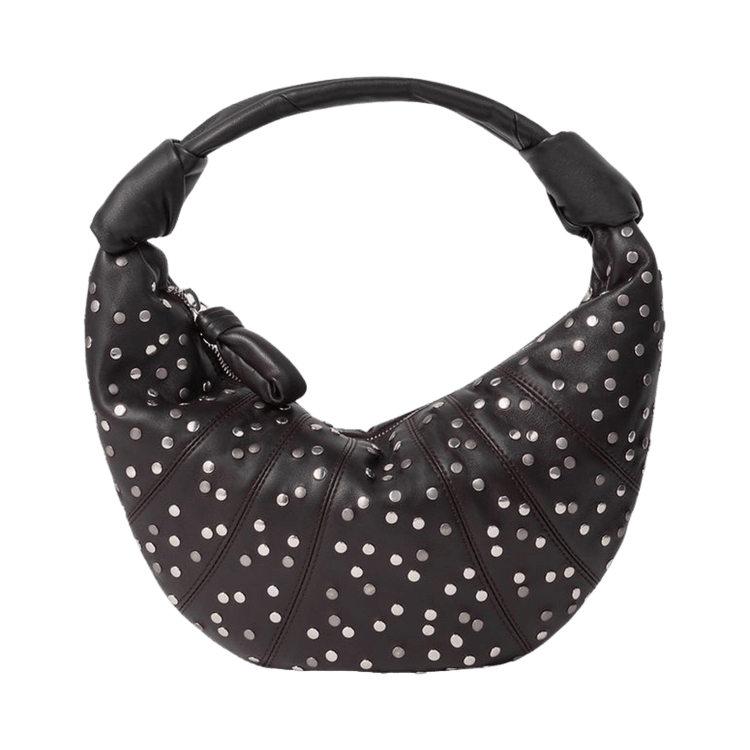 Lemaire Mini Fortune Croissant Galva Bag 'Dark Chocolate'