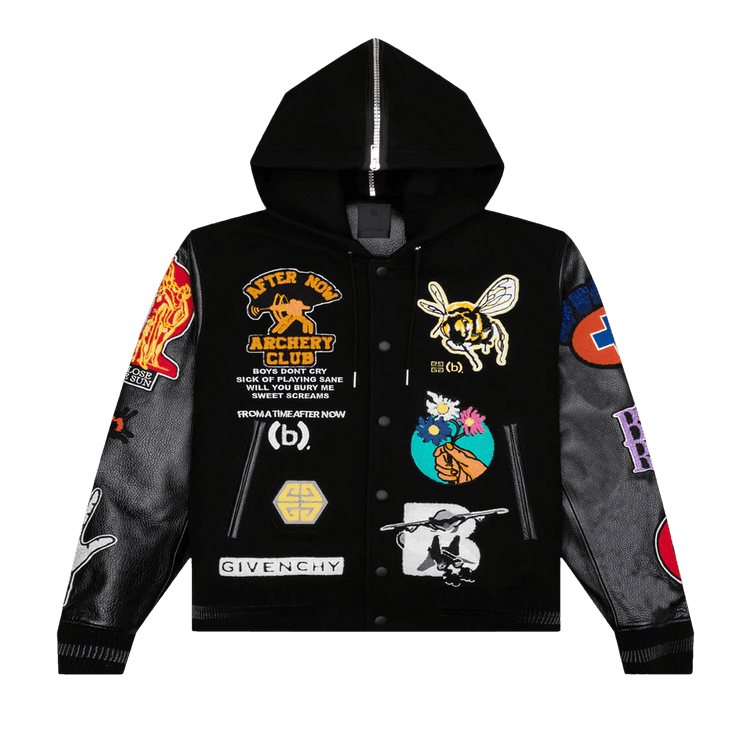 Givenchy Hooded Varsity Jacket 'Black'