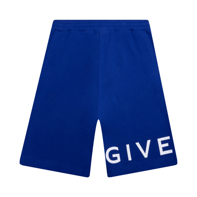 Givenchy Boxy Fit Shorts With Branding Bonded 'Ocean Blue'