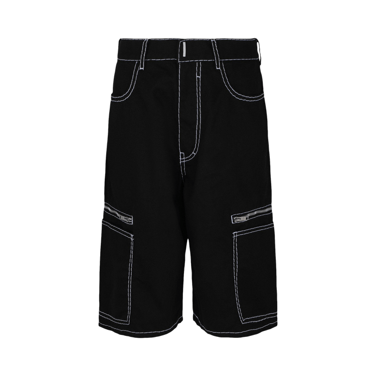 Givenchy Contrast Stitch Bermuda Shorts 'Black'