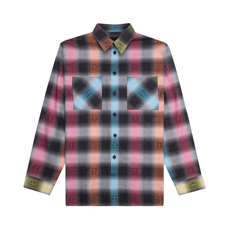 Givenchy Oversized Fit Long-Sleeve Shirt Wth Chest Pockets 'Multicolor'