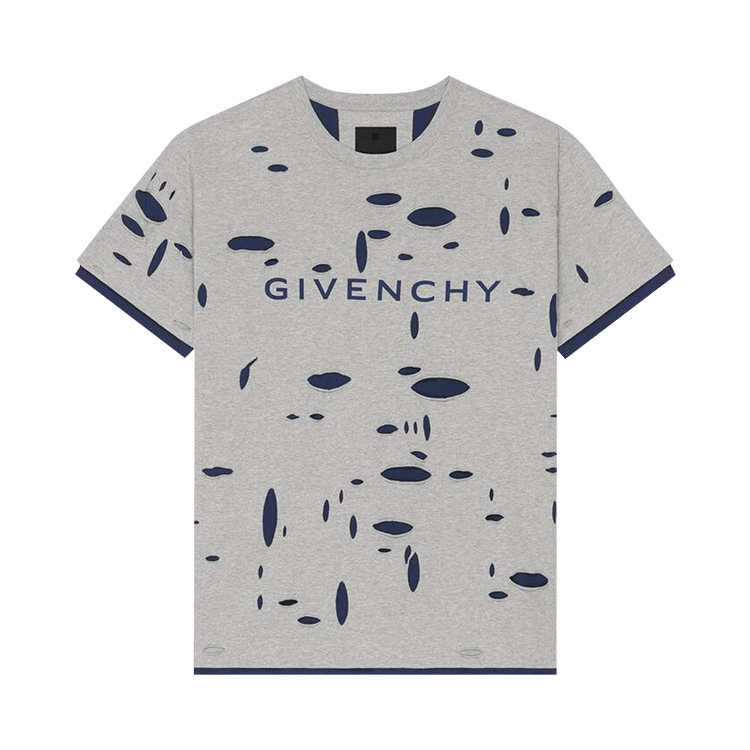 Givenchy Oversized Fit T-Shirt 'Grey/Blue'