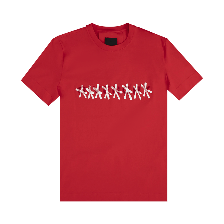 Givenchy Tufting Overprint Slim Fit T-Shirt 'Red'