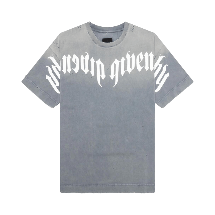 Givenchy Distressed Logo T-Shirt 'Military Blue'