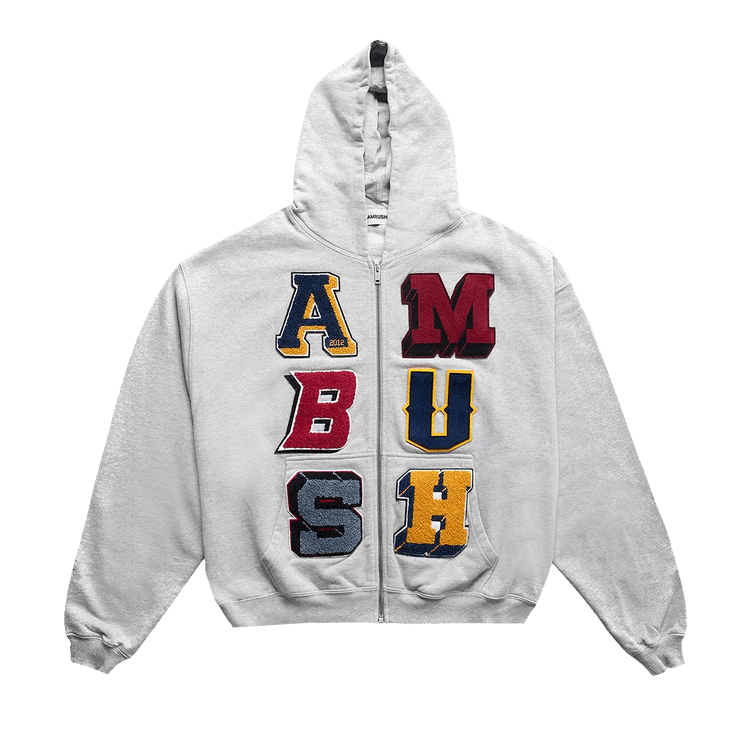 Ambush Zip-Up Hoodie 'Grey'
