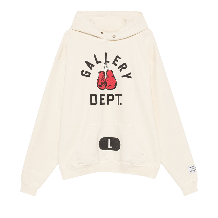 Gallery Dept. Boxing Merch Hoodie 'Cream'