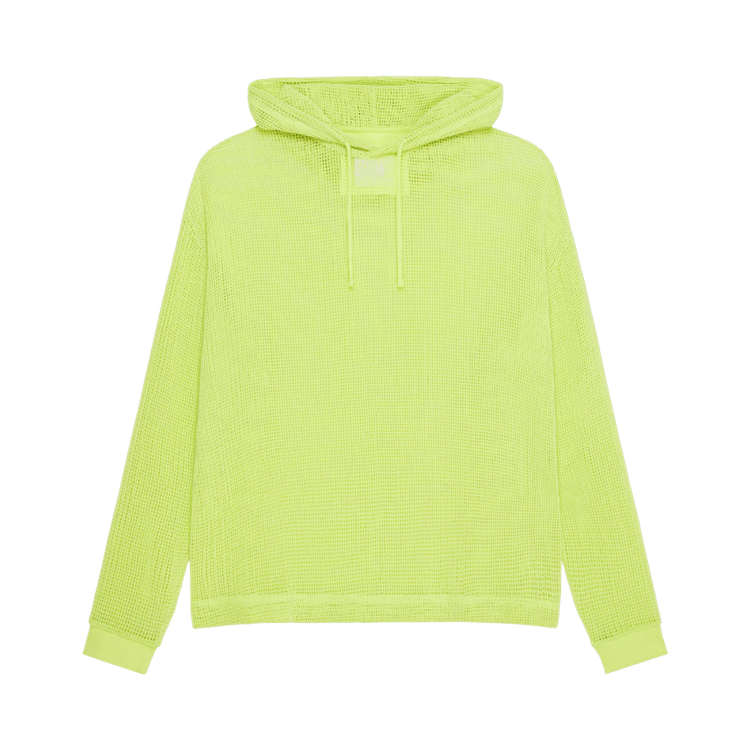 Givenchy Hooded Mesh Long-Sleeve T-Shirt 'Fluo Yellow'