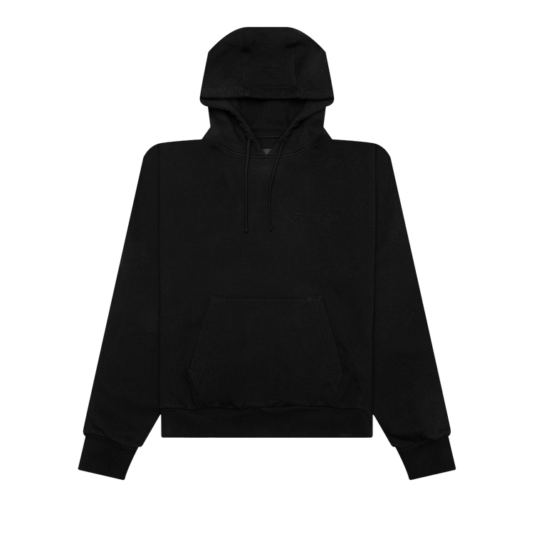 Givenchy Logo Embossed Hoodie 'Black'