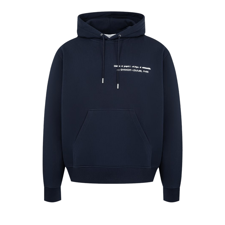 Givenchy Couture Seam Regular Fit Hoodie 'Night Blue'