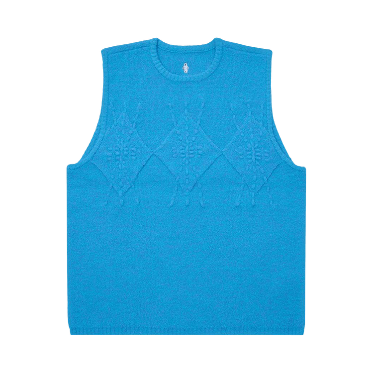 Ader Error Cable Knit Sleeveless Sweater 'Sky Blue'