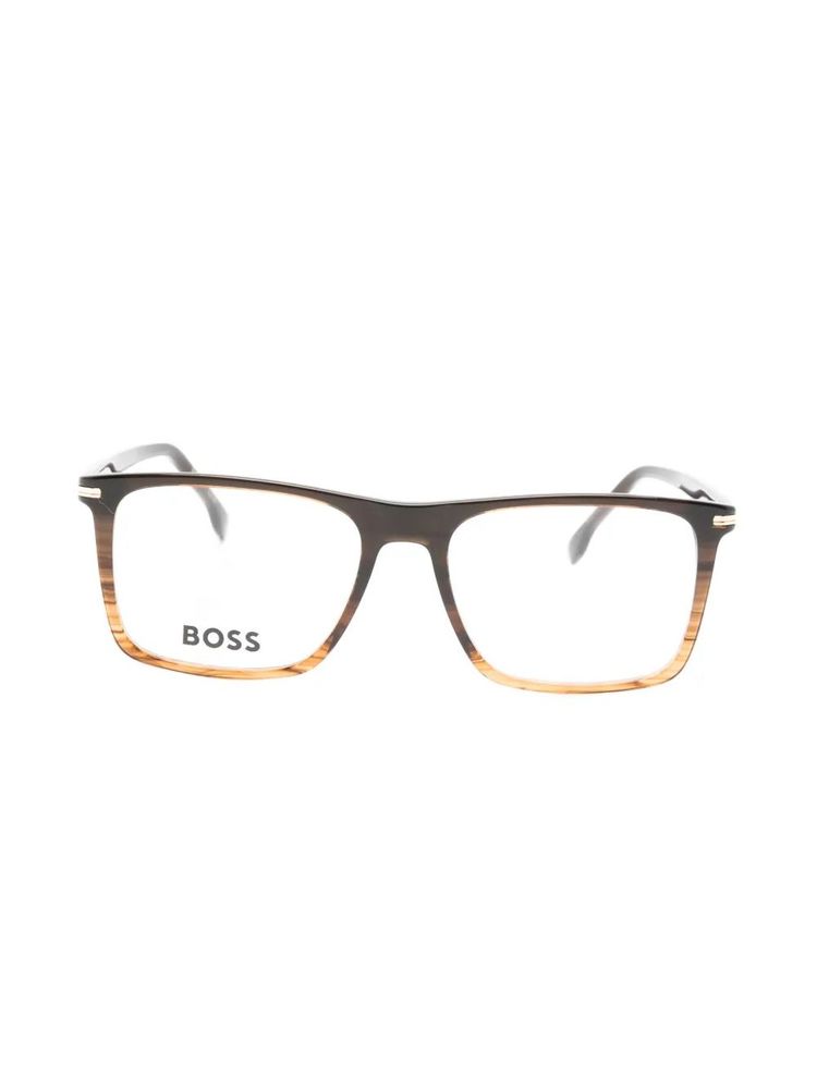 Hugo Boss Rectangle Frame Glasses