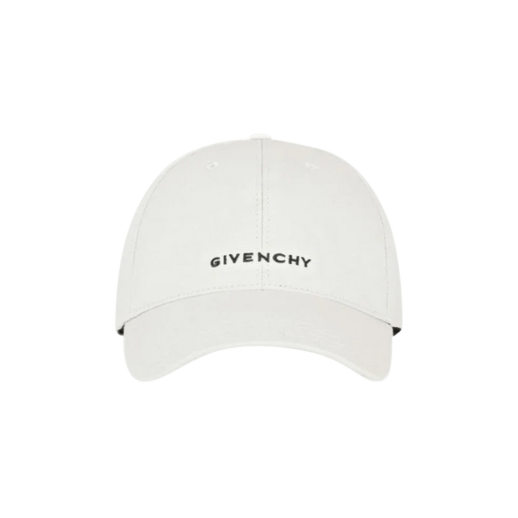 Givenchy Curved Cap With Embroidered Logo 'White'