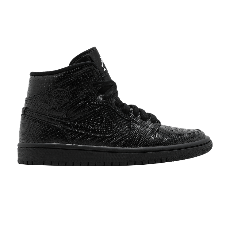 Wmns Air Jordan 1 Mid 'Black Snakeskin'