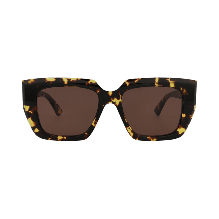 Bottega Veneta Square Sunglasses 'Gold/Grey'
