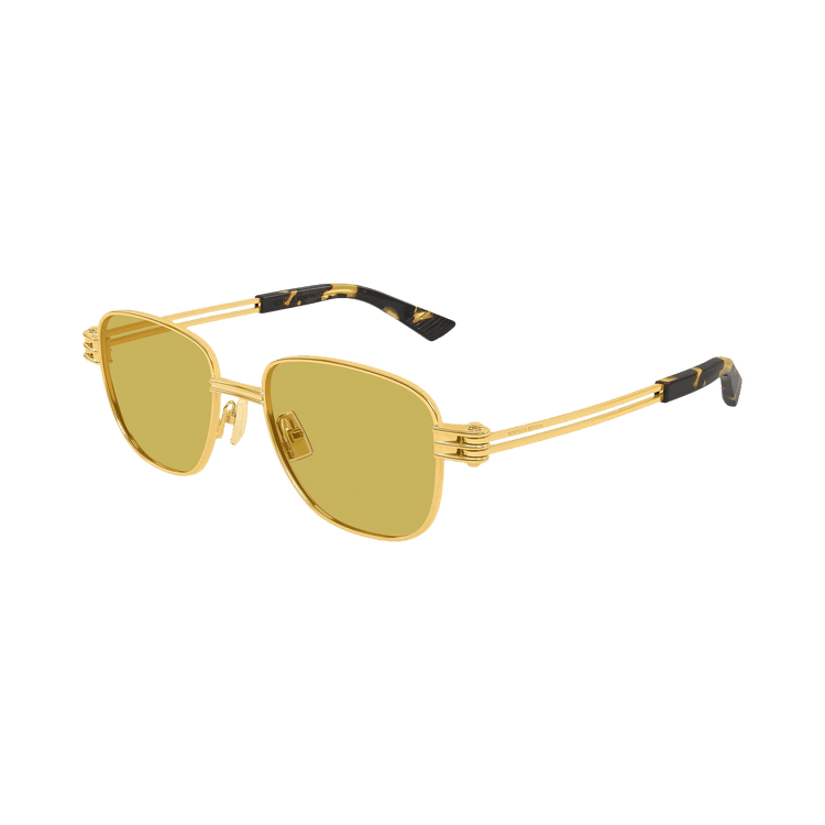 Bottega Veneta Square Sunglasses 'Gold/Yellow'