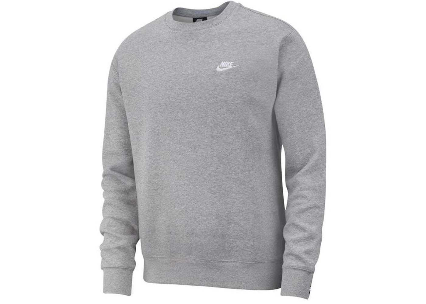Nike Sportswear Club Fleece Crewneck Dark Grey Heather/White