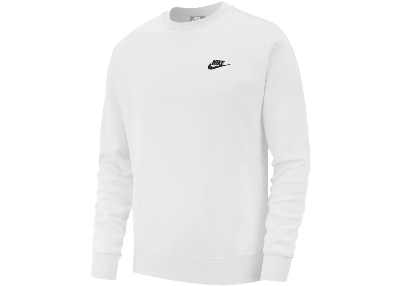 Nike Sportswear Club Fleece Crewneck White/Black