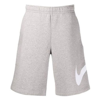 Nike Logo Drawstring Athleisure Casual Sports Shorts Gray