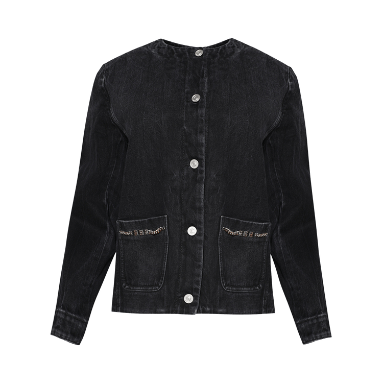Givenchy Collarless Chain Jacket 'Black'