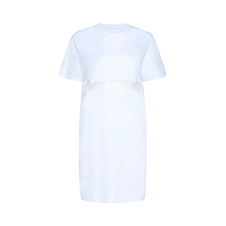 Givenchy Lace Incrustation T-Shirt Dress 'White'