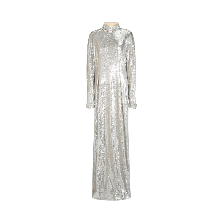 Givenchy Open-Back Sequin Gown 'Silver'