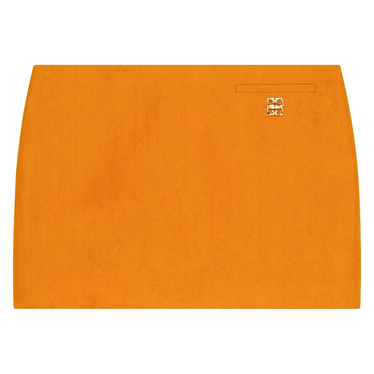 Givenchy Mini Skirt With 4G Liquid 'Dark Orange'