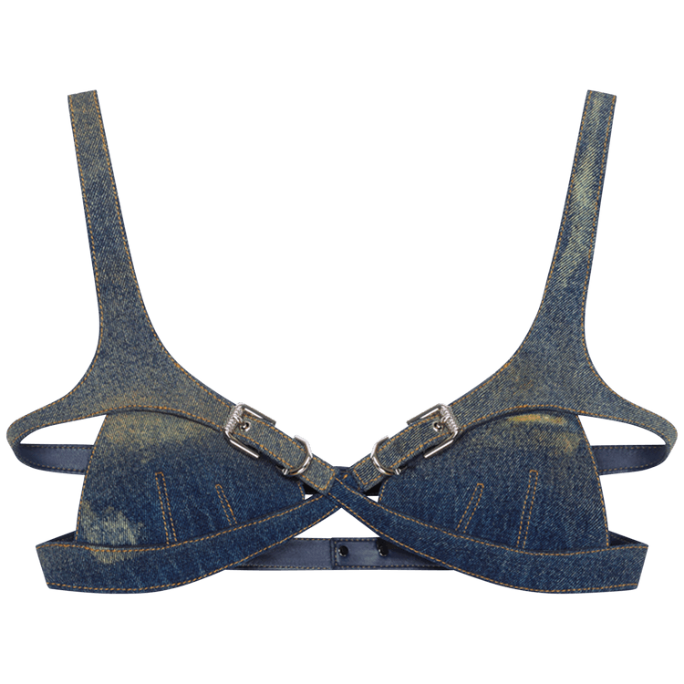 Givenchy Crossed Front Bra 'Military Blue'