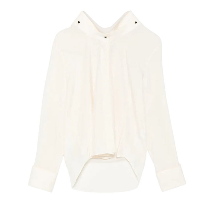 Givenchy Deconstructed Collar Shirt 'Ecru'