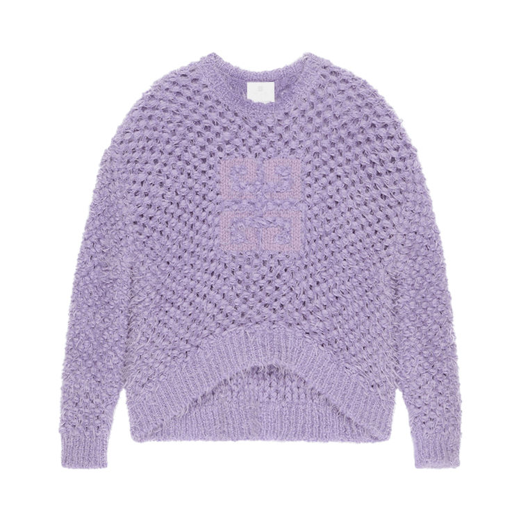 Givenchy Low Shoulders Crewneck Sweater 'Lavender'