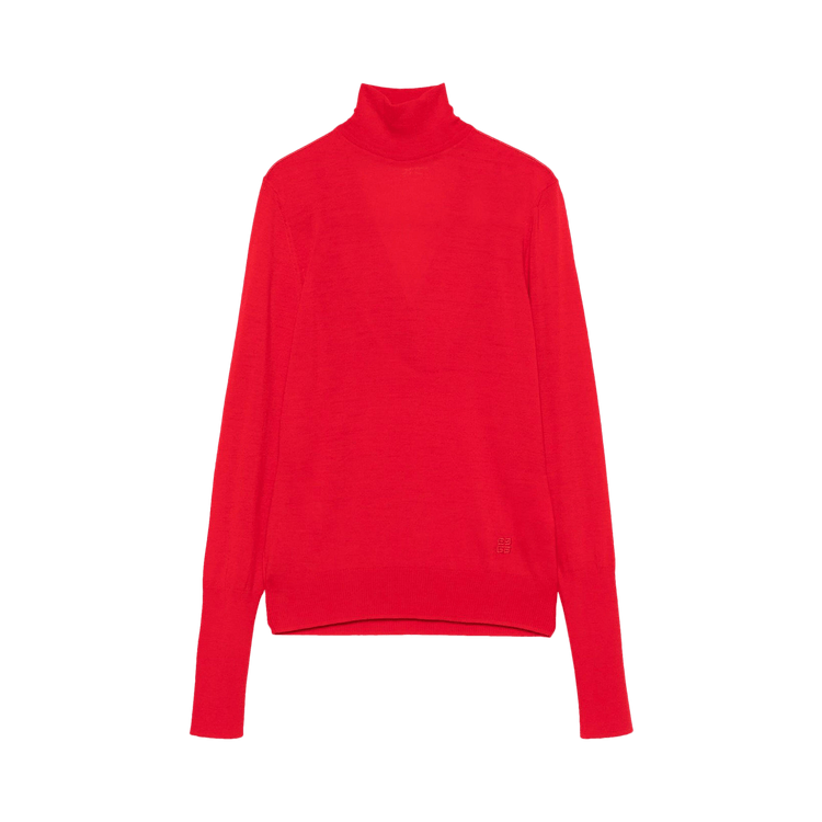 Givenchy Draped Open Back Sweater 'Vermillon'
