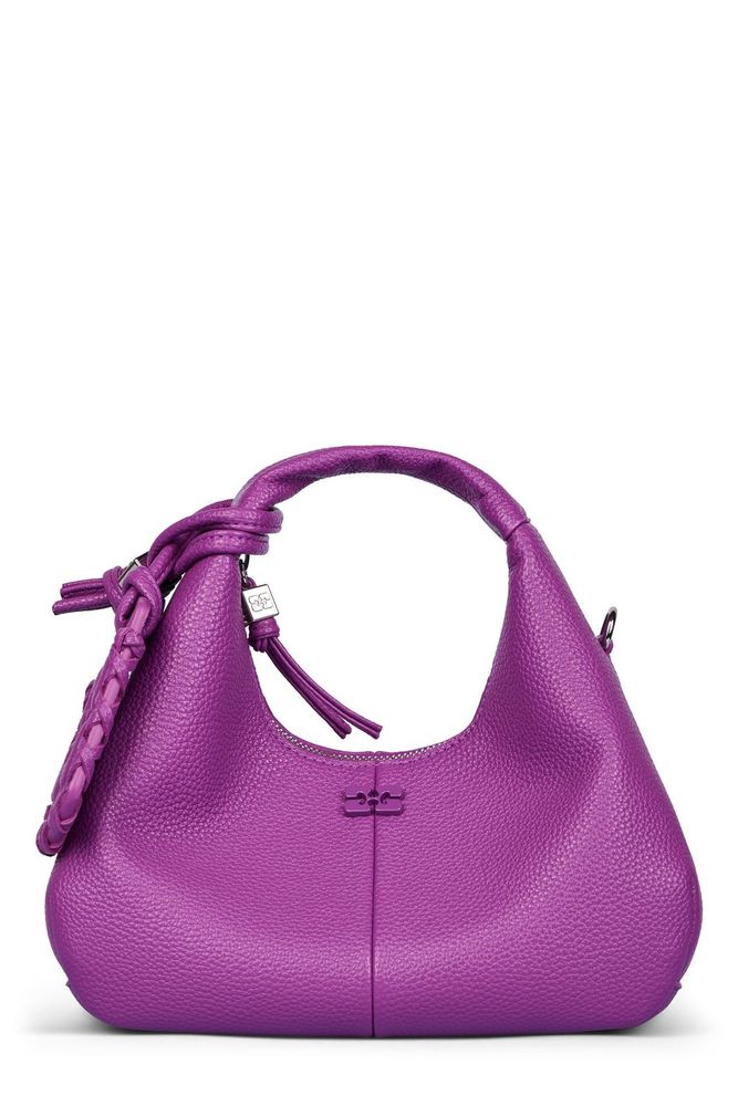 Ganni Mini Zipped Hobo Bag