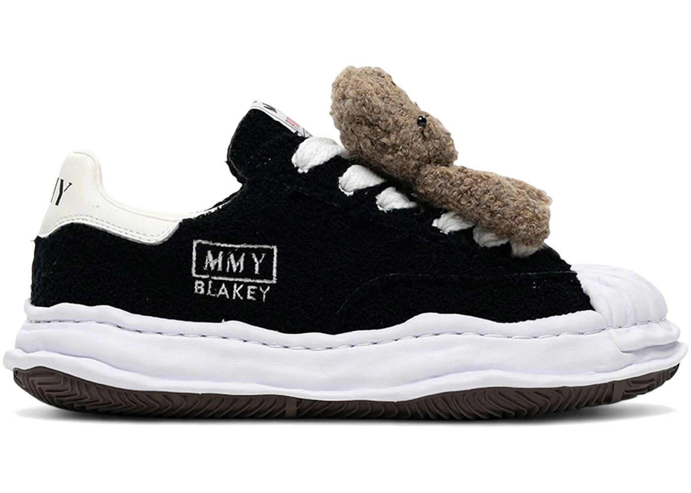 Maison Mihara Yasuhiro Blakey OG Sole Chenille Embroidey Pink House Bear Black White