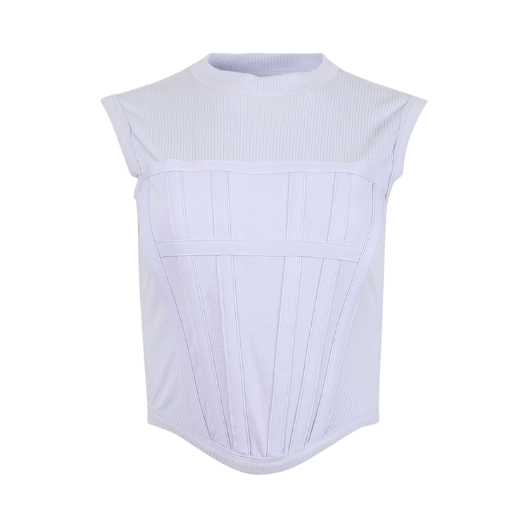 Dion Lee Jersey Rib Corset Tank 'Amythest'