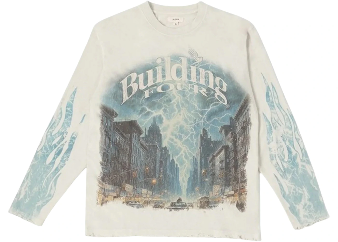 BLDG4 Lit LS Knit Tee Antique White
