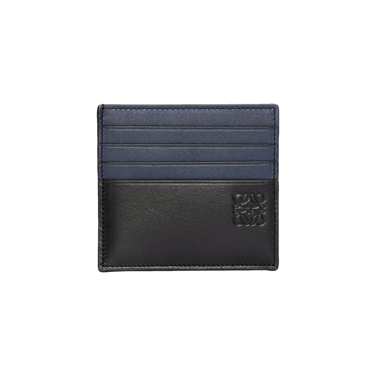 Loewe Open Plain Cardholder 'Black/Deep Navy'