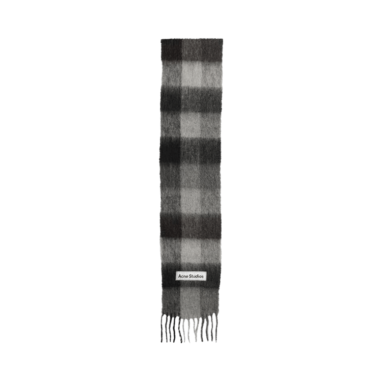 Acne Studios Mohair Checked Scarf 'Dark Black/Grey/Dark Grey'
