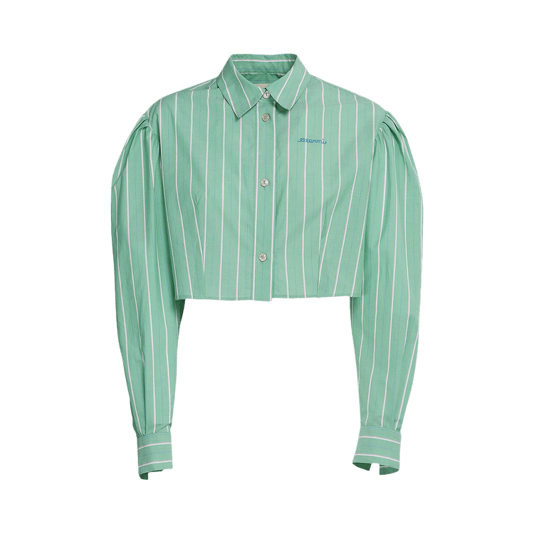 Marni Cropped Box Long-Sleeve Button Down 'Millet'
