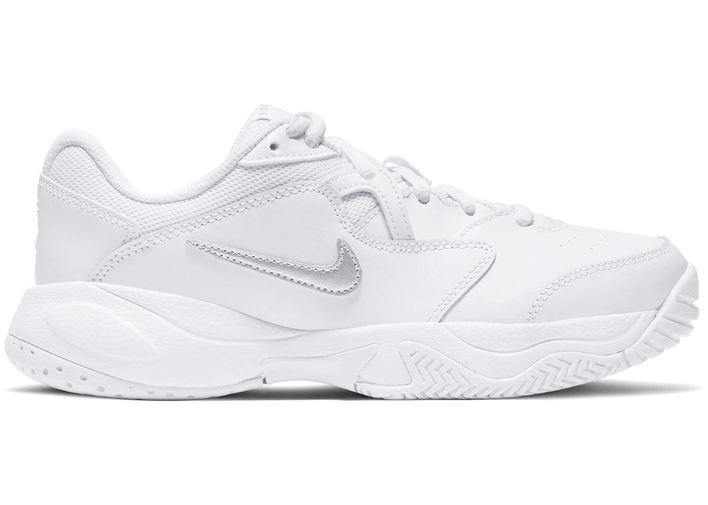 Nike Court Lite 2 White Metallic Silver (GS)