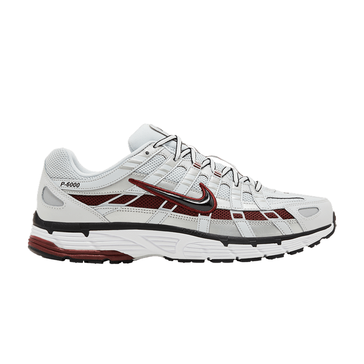 Nike P-6000 'Pure Platinum Team Red'