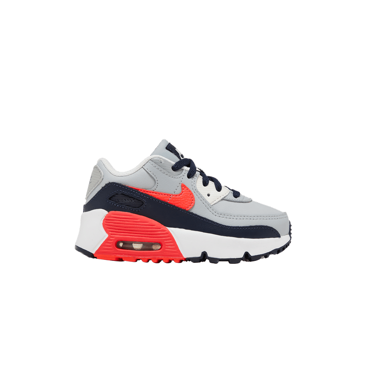 Nike Air Max 90 Leather TD 'Light Smoke Grey Bright Crimson'