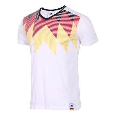 adidas Germany Country Identity T-Shirt 'White Red Yellow'