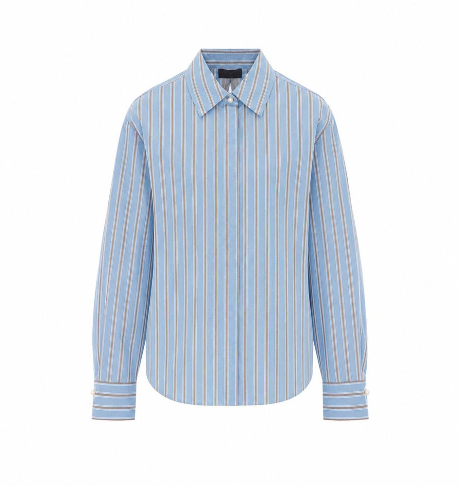 Liu Jo Striped Open-Back Shirt