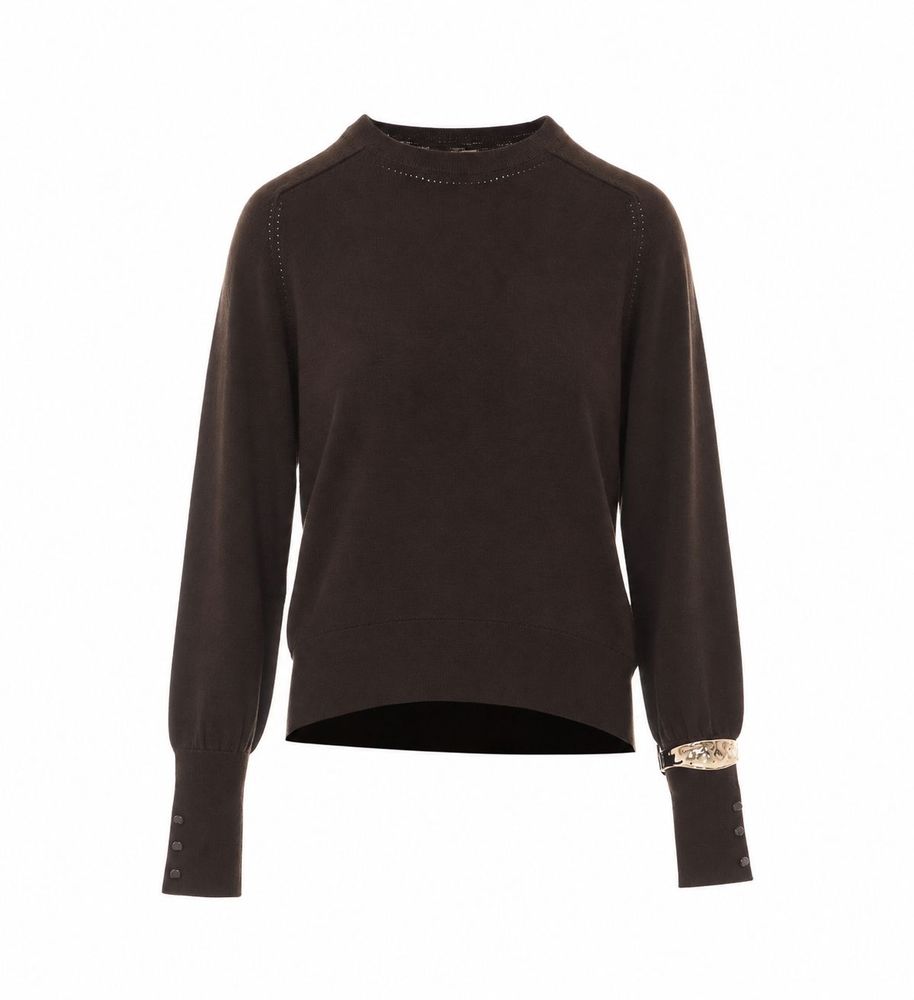 Liu Jo Bracelet-Cuff Knitted Sweater