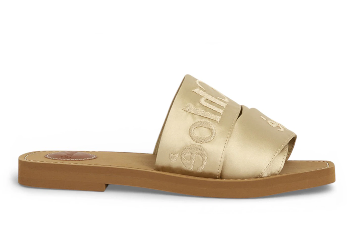 Chloe Woody Mule Beige Brown (Women's)