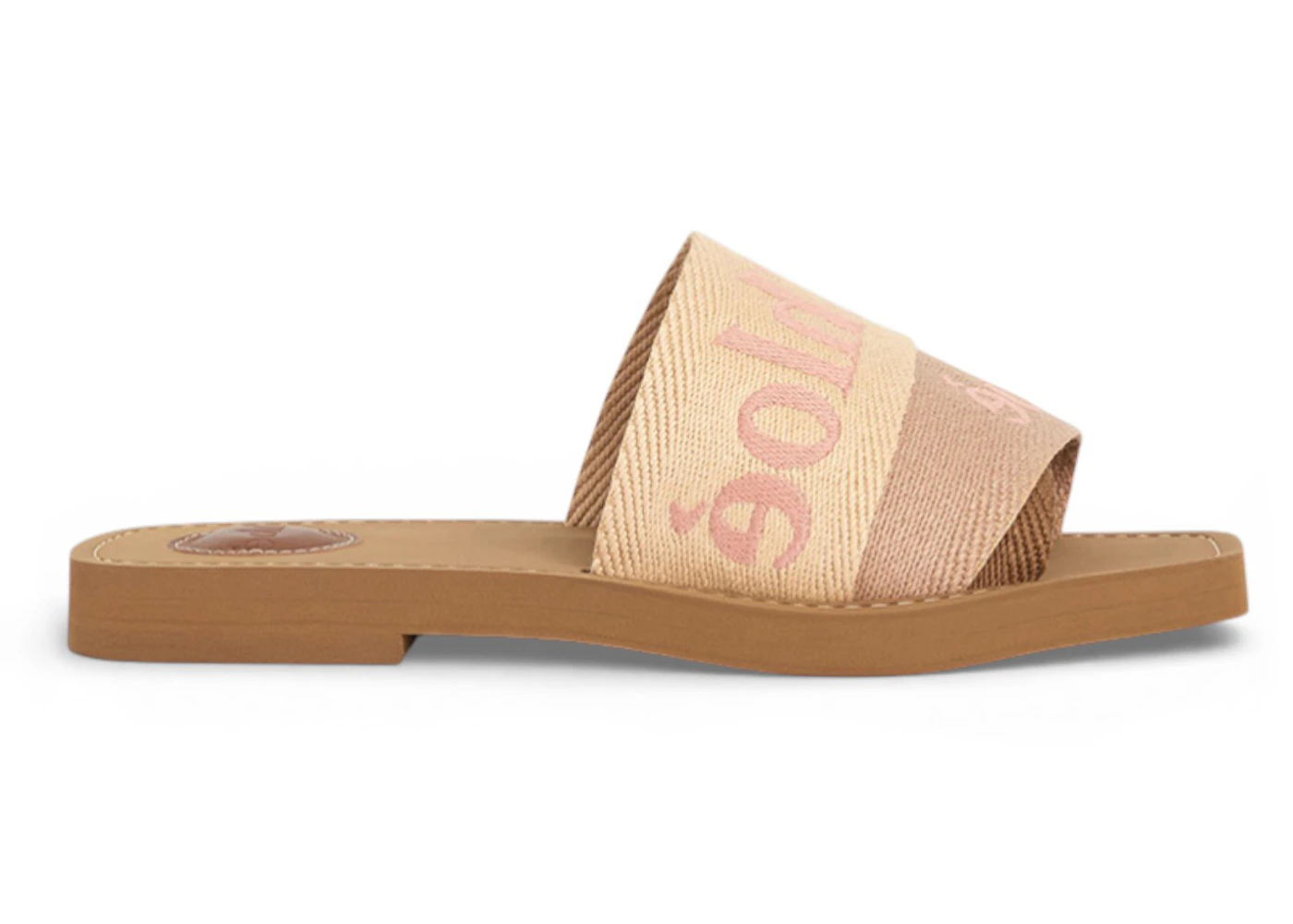Chloe Woody Mule Pink Brown (Women's)