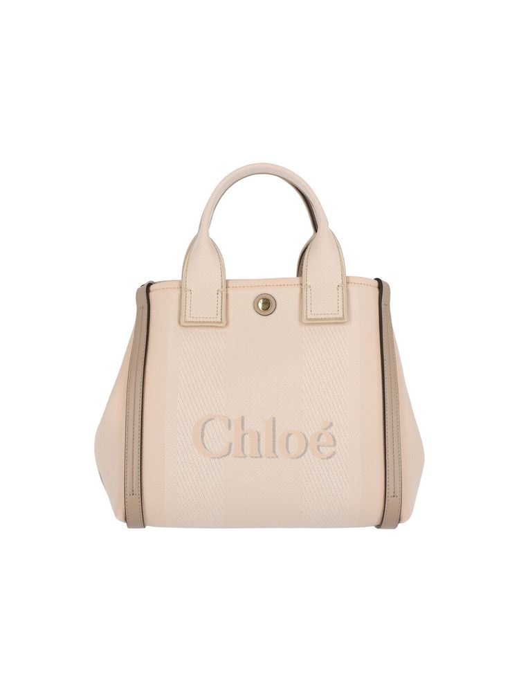 Chloé Carry Logo Detailed Small Tote Bag